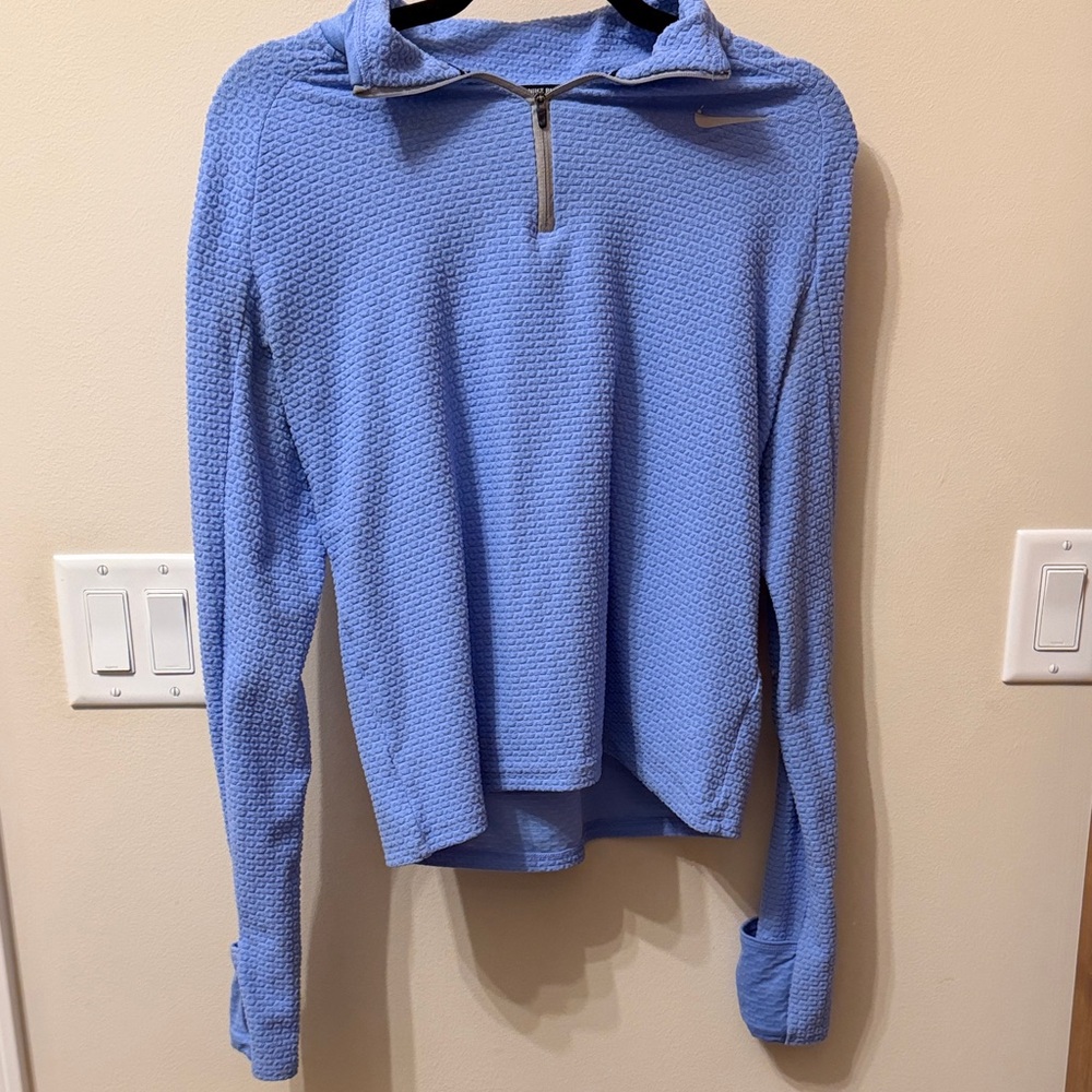 Nike Women's Light Blue Quarter Zip